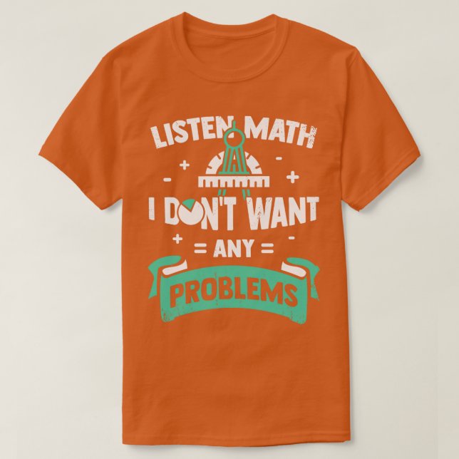 Camiseta Presente de Matemática do Professor de Matemática (Frente do Design)