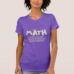 Camiseta Presente de Matemática Professor de Matemática