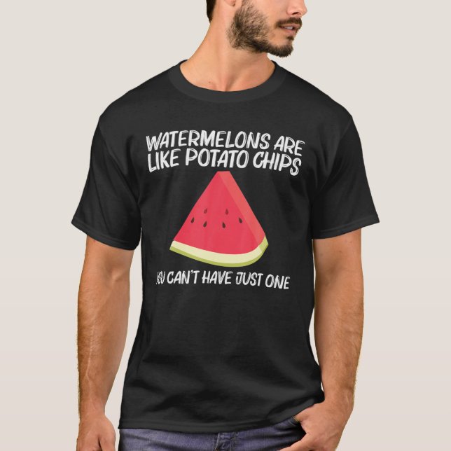 Camiseta Presente De Melancia legal Para Homens, Fruta Verm (Frente)