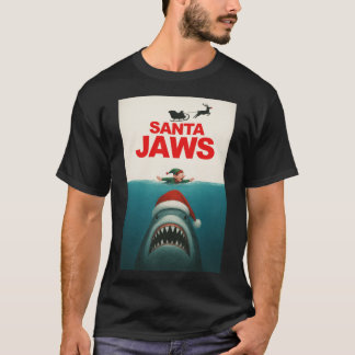 Camiseta Presente de menina do Santa Jaws
