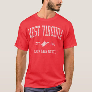 Camiseta Presente de menino de esportes da Virgínia Ocident