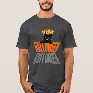 Camiseta Presente de Meow Halloween