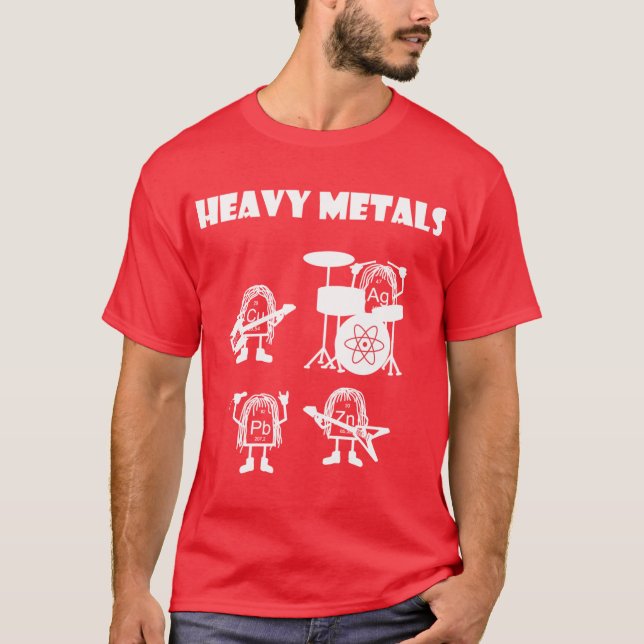 Camiseta Presente de metais pesados1 (Frente)