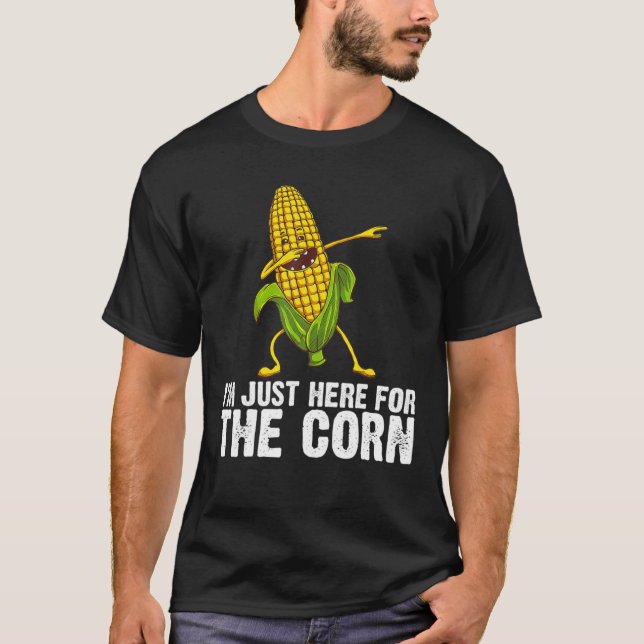 Camiseta Presente De Milho Engraçado Para Homens, Milho De  (Frente)