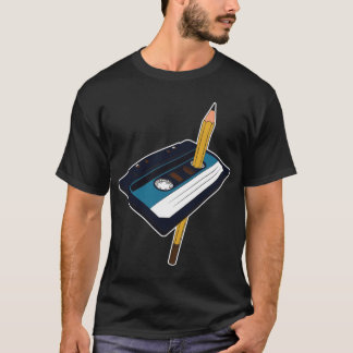 Camiseta Presente de Mixtape da audiocassette da caneta do
