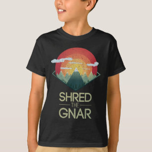 Camiseta Presente de Montanha de Inverno de Esqui Snowboard