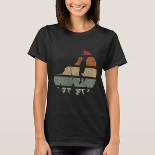 Camiseta Presente de Montanhista de Escalada em Rocha Vinta
