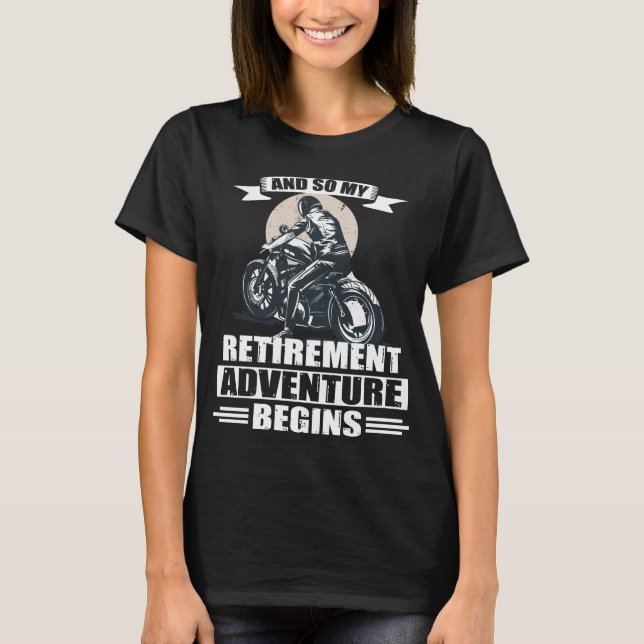 Camiseta Presente de motocicleta com redução de pensões de  (Frente)