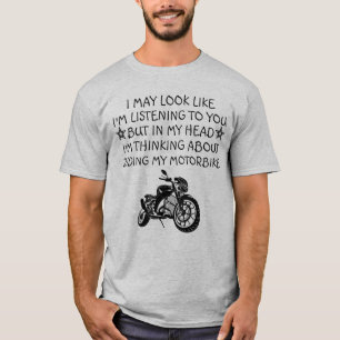 Camiseta Presente de Motocicleta, Presente de Moto, Present