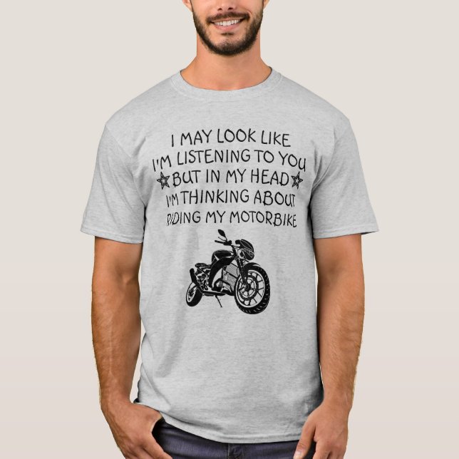 Camiseta Presente de Motocicleta, Presente de Moto, Present (Frente)