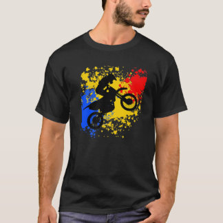 Camiseta Presente de Motocross MX de Bicicleta de Trilha pa