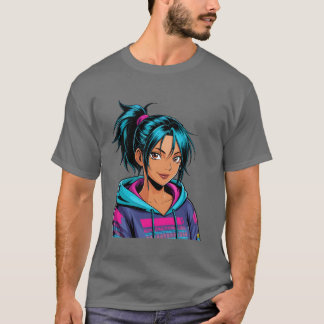 Camiseta Presente de mulher de anime