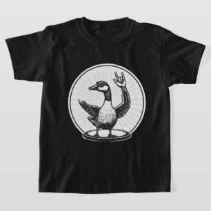 Camiseta Presente de Música Animal Engraçado Ganso Legal