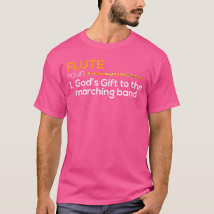 Camiseta Presente de música da banda marcial de flauta toca