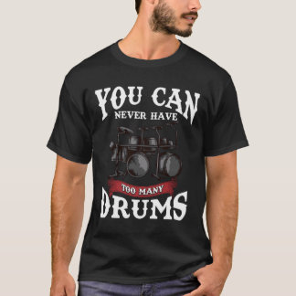 Camiseta Presente De Música Drummer Para O Percussionista