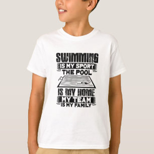 Camiseta Presente de Natação de Natação