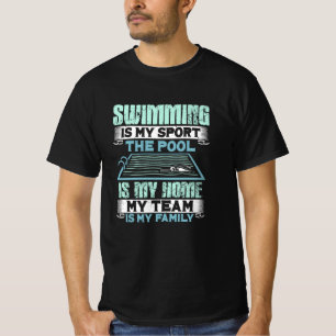 Camiseta Presente de Natação de Natação