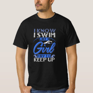 Camiseta Presente de Natação para Nadador