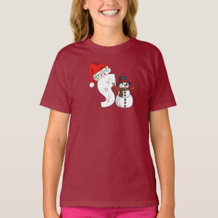 Camiseta Presente de Natal com letra branca