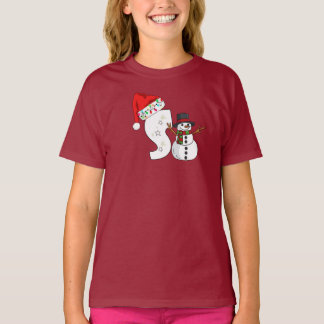 Camiseta Presente de Natal com letra branca