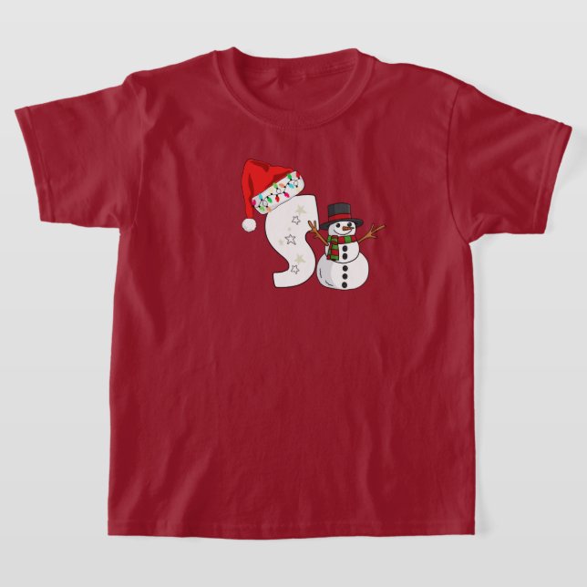 Camiseta Presente de Natal com letra branca (Postura )