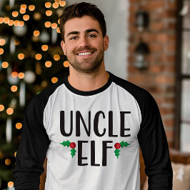 Camiseta Presente de Natal da Família Tio Elf