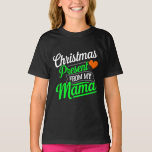 Camiseta Presente de Natal Da Minha Mãe Arte Digital