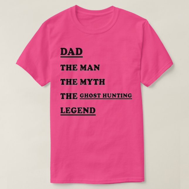 Camiseta Presente de Natal de Aniversário Caça FantasmaPres (Frente do Design)