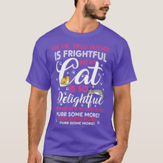 Camiseta Presente de Natal de Gatos de Natal de feliz