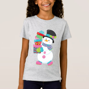 Camiseta presente de natal de Natal para crianças hipsteres