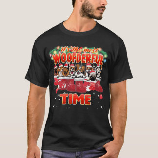 Camiseta Presente de Natal de Raças de Cães Doces e Maravil