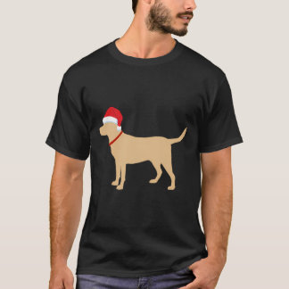 Camiseta Presente de Natal de Santa Hat, Bela Labrador, de