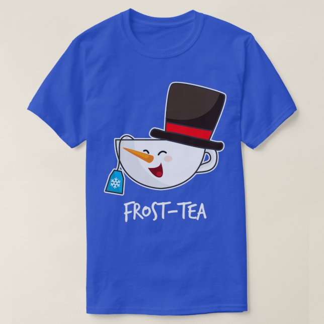 Camiseta Presente de Natal de Tea Design Frost Tea Tea Chri (Frente do Design)