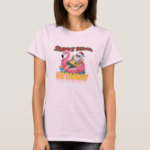 Camiseta Presente de Natal de Verão Natal tropical