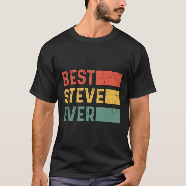 Camiseta Presente De Natal Divertido Para Steve - Melhor St (Frente)