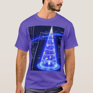 Camiseta presente de Natal do Blueprint Christmasree Bluepr