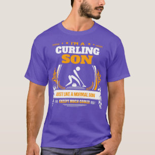 Camiseta Presente de Natal do Filho Curling ou de Aniversár
