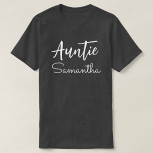 Camiseta Presente De Natal Do Nome Da Tia Personalizado Par