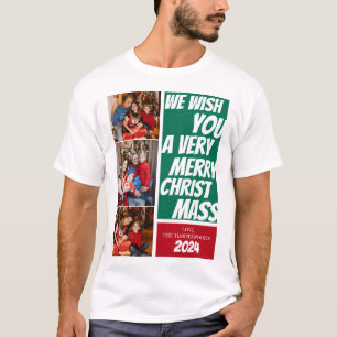 Camiseta Presente de natal elegante nome personalizado da f