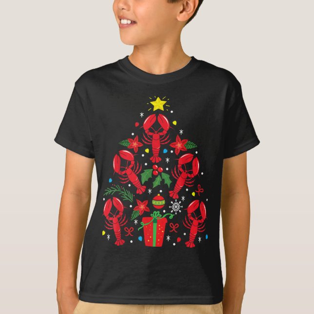 Camiseta presente de Natal engraçado da árvore enfeites de  (Frente)