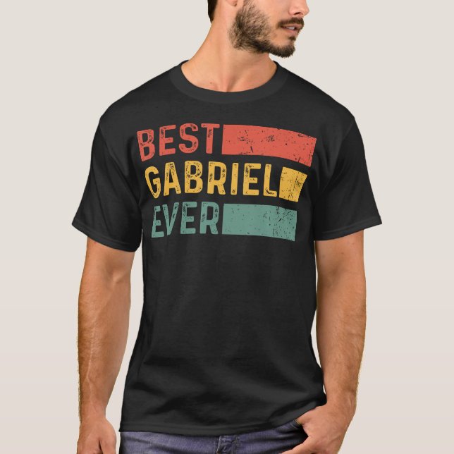 Camiseta Presente De Natal Engraçado Para Gabriel Best Gab (Frente)