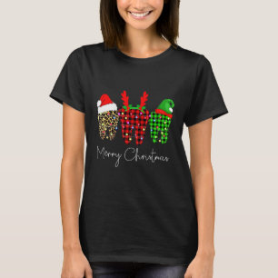 Camiseta Presente de Natal Feliz Dentista Engraçado Dentes