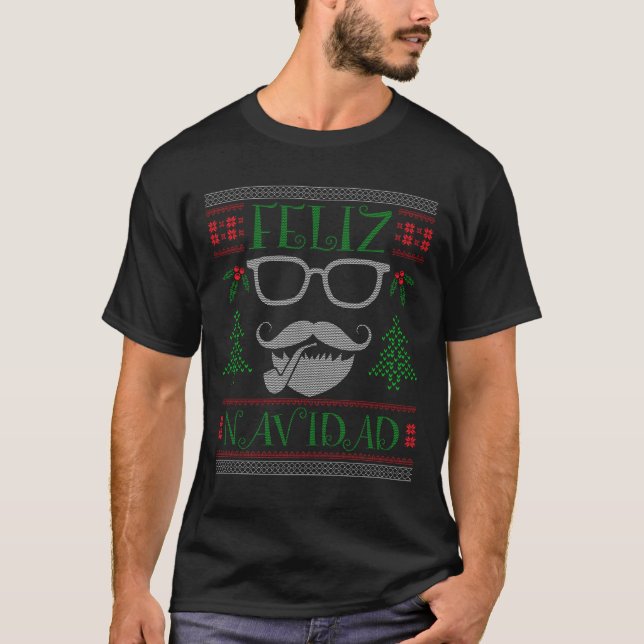 Camiseta presente de Natal Feliz Navidad (Frente)