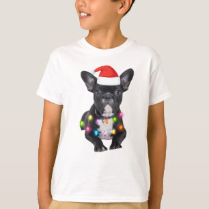 Camiseta presente de natal frenchente para amantes de buldo