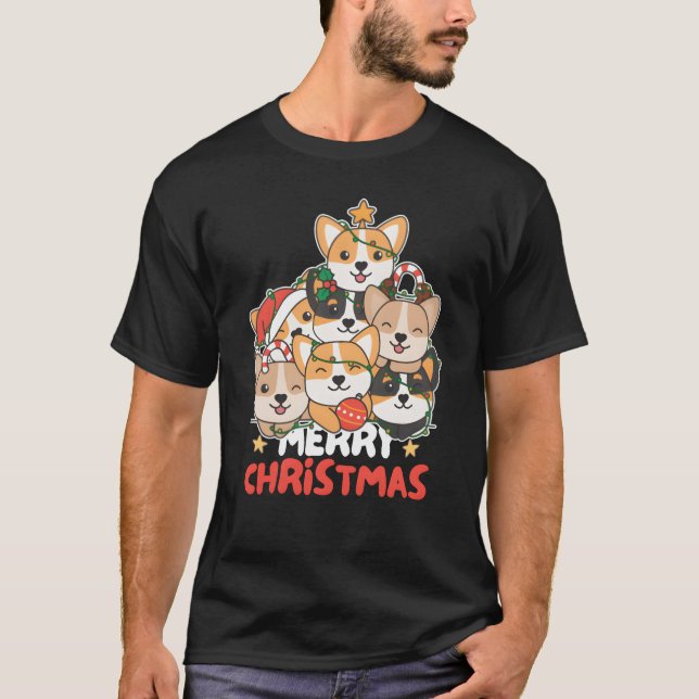 Camiseta presente de Natal Merry Christmasree (Frente)