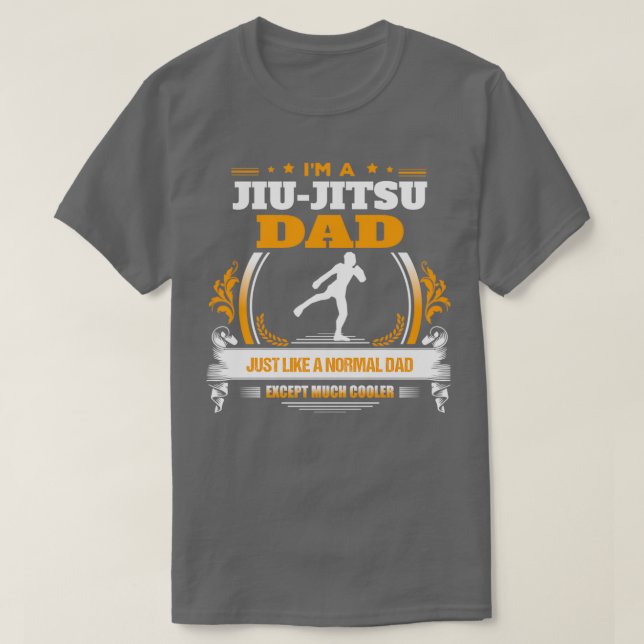 Camiseta Presente de Natal ou Aniversário do Pai Jiu Jitsu (Frente do Design)
