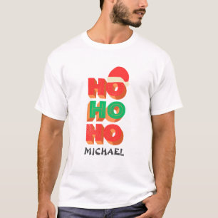 Camiseta presente de natal para pai/marido, nome personaliz