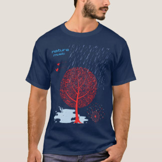 Camiseta presente de natureza melódica