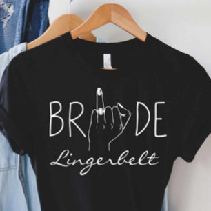 Camiseta Presente de Noiva Anel do Dedo da Festa de Despedi