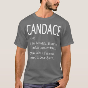 Camiseta Presente de Nome de Candace